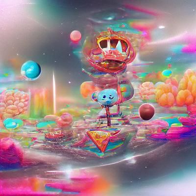 Astral Gumball Kingdom by Pablo Amaringo