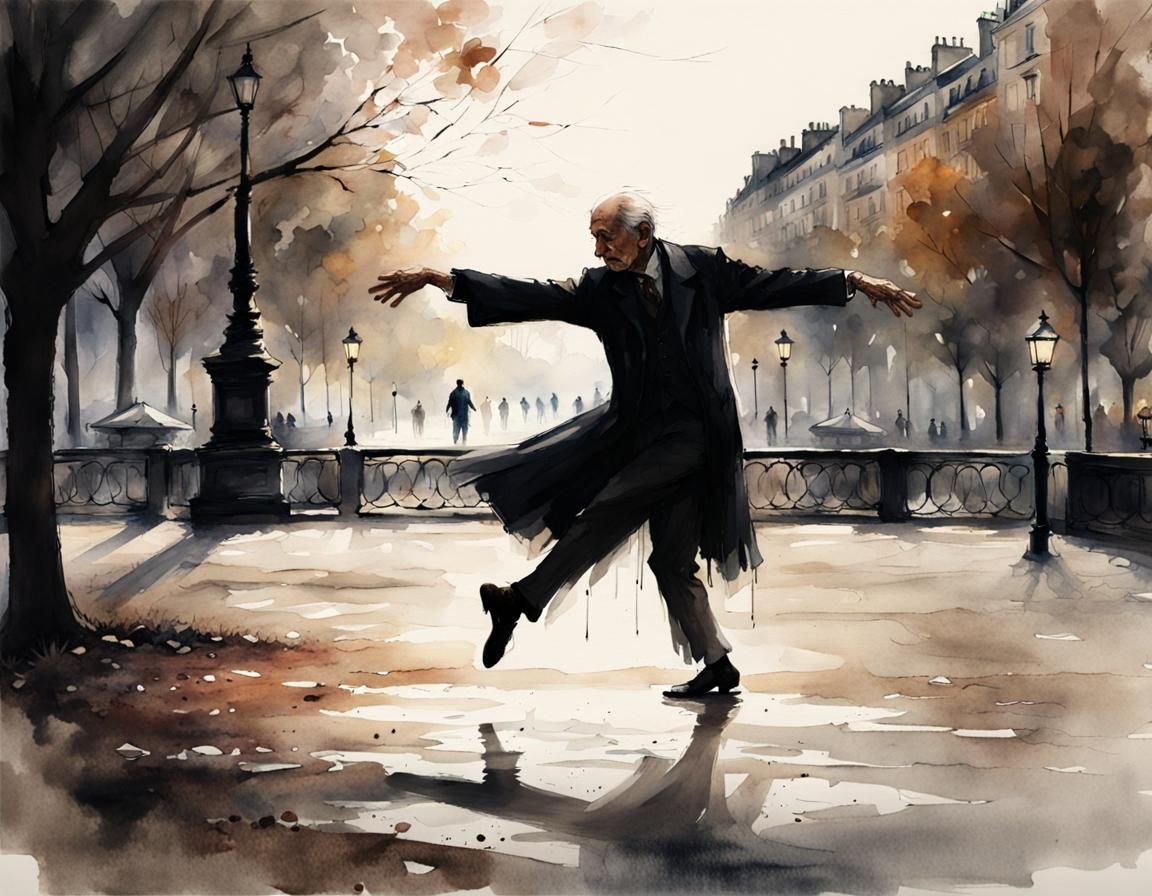 Ballet in Paris: Chiaroscuro Horror Scene