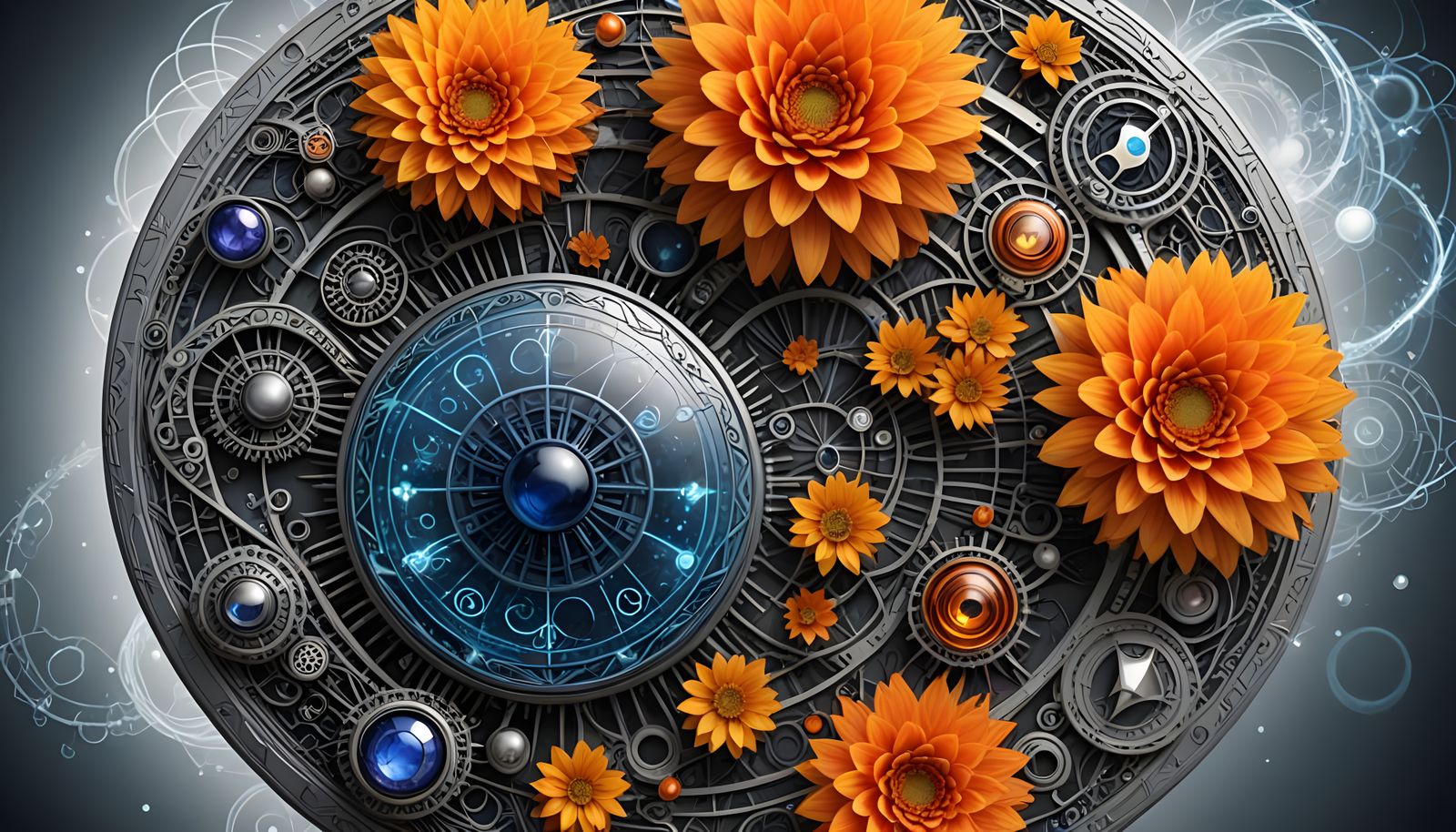 Fractal Floral Hybrid in Quantum Realm