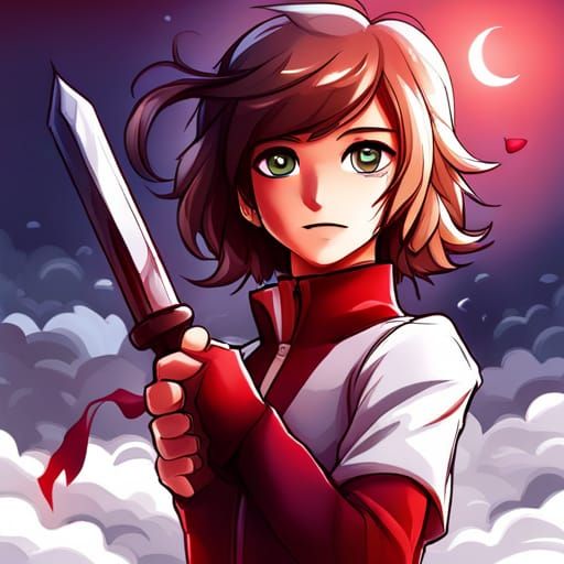 Female Ninja in Anime Style