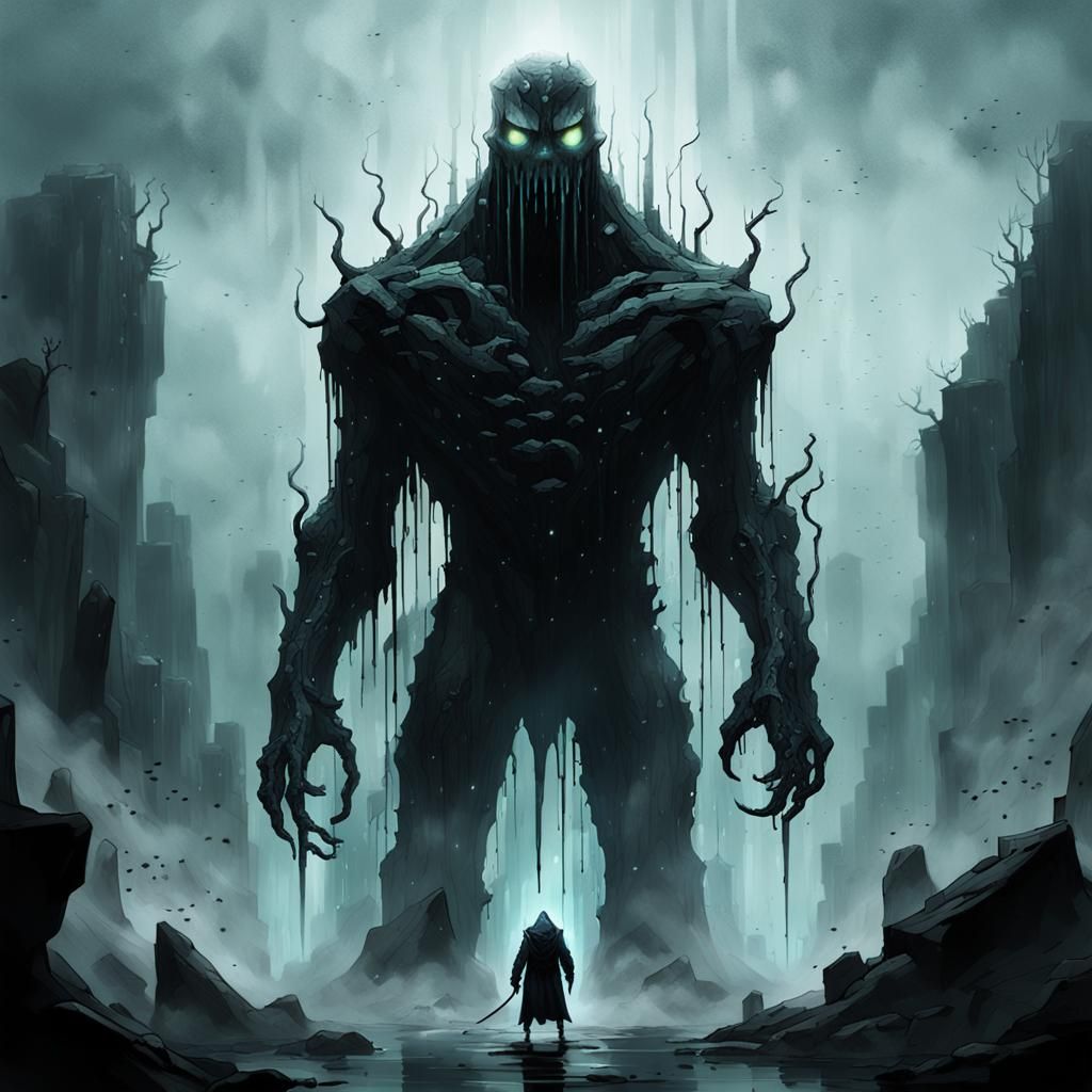 Ominous Entity in Dark Fantasy Art