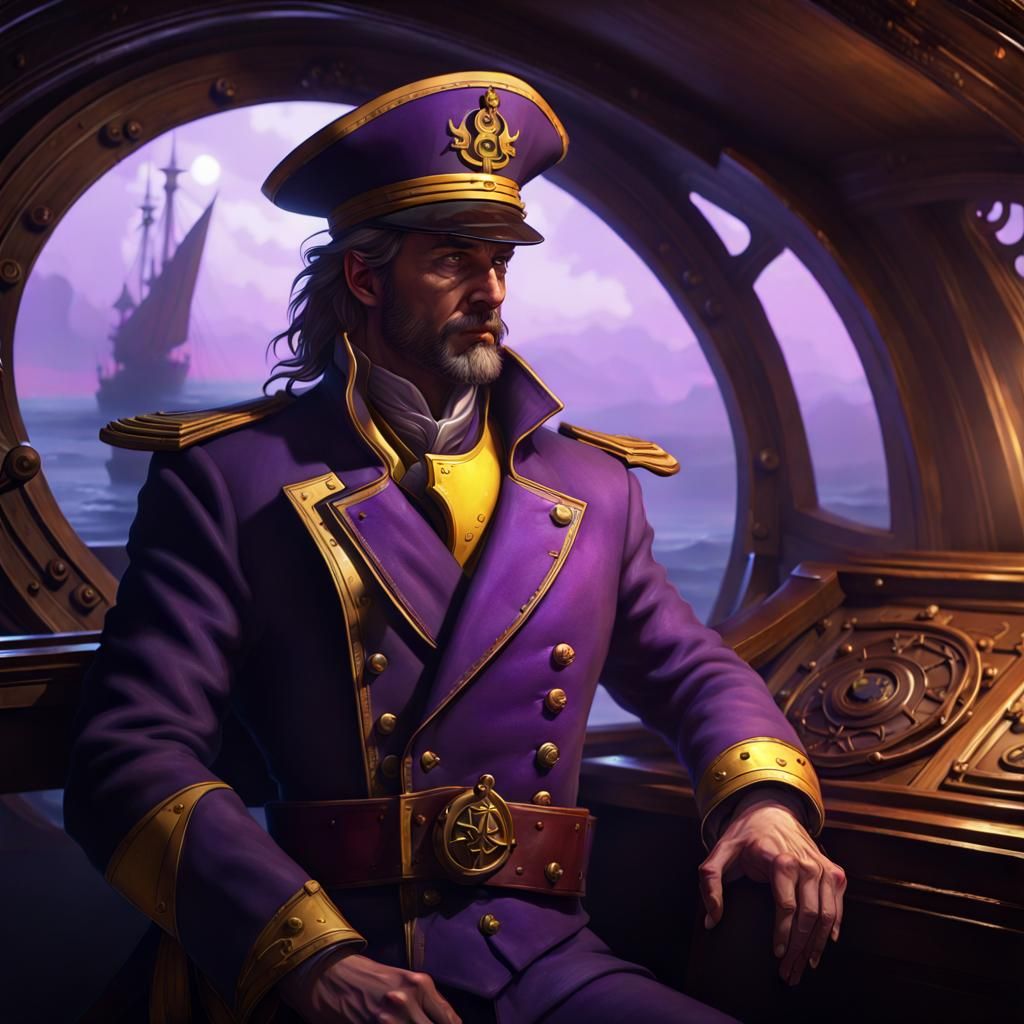 Medieval Ship Captain: Dark Fantasy Concept Art