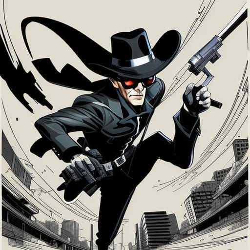 Woman Spy vs Spy Comic in Black and White