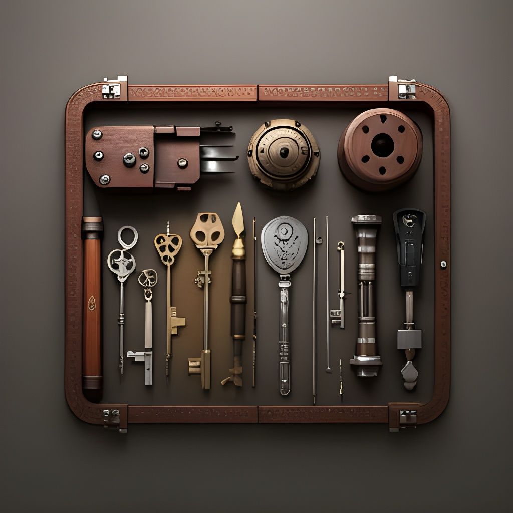 Lock Picking Toolkit by Burdisio: 3D Render