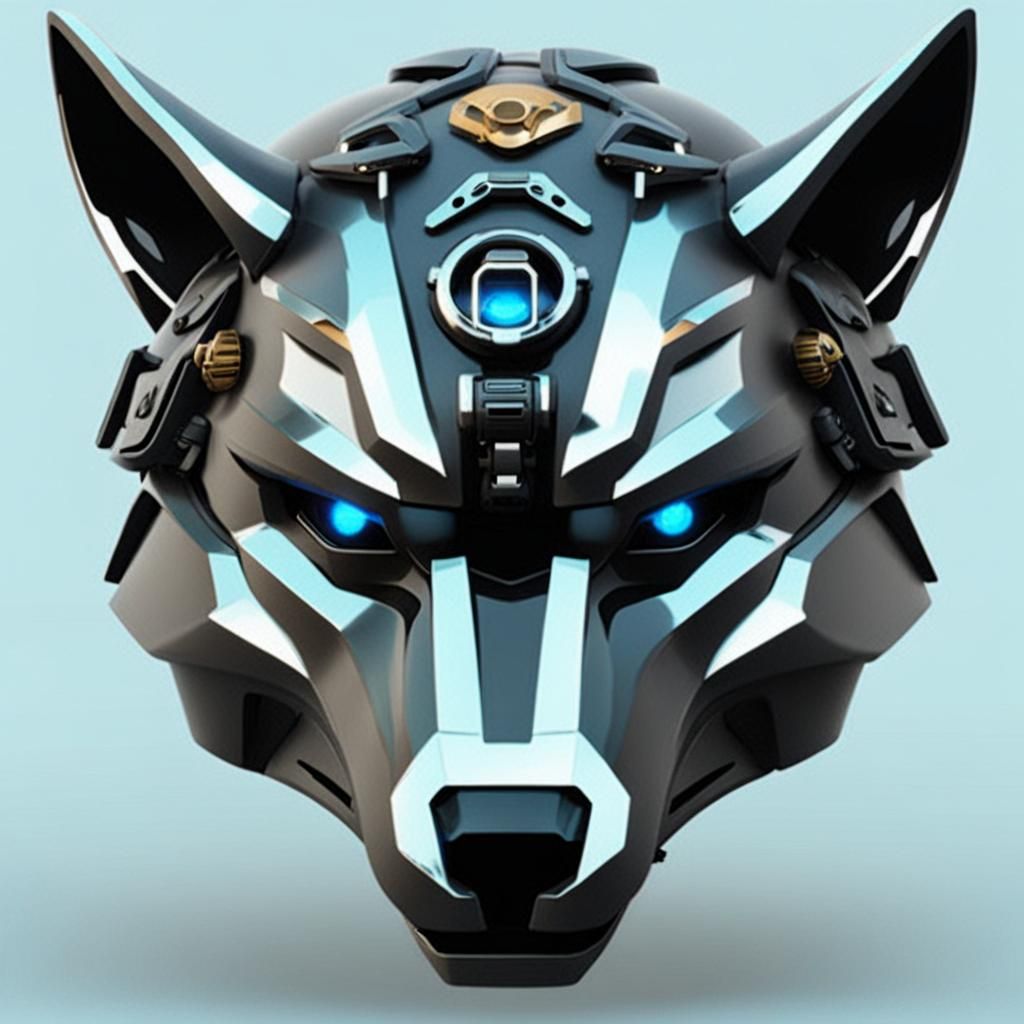 Futuristic Wolf Helmet: A Technological Marvel
