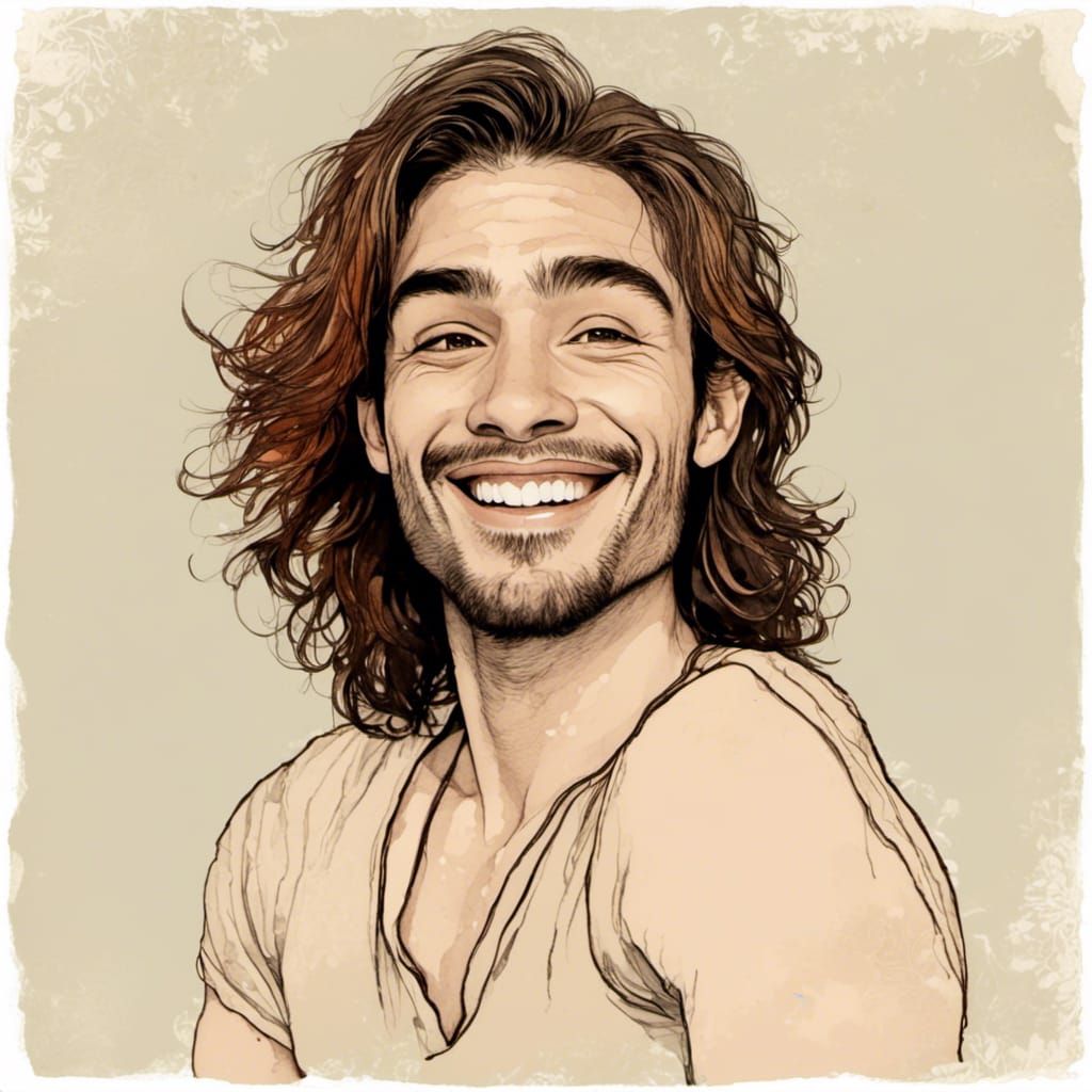 Playful Smirk: A Storybook Illustration