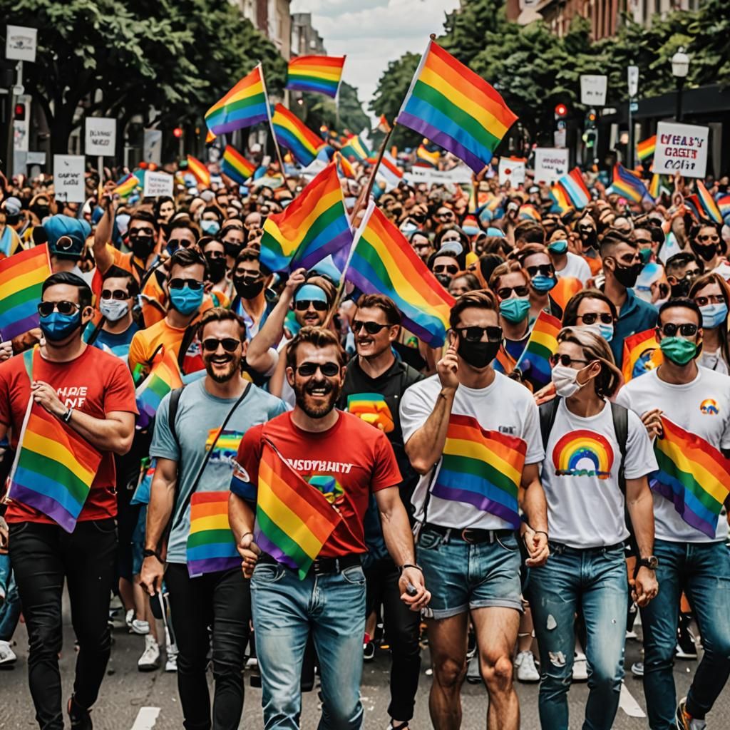 Happy Pride Day Text Art Celebration