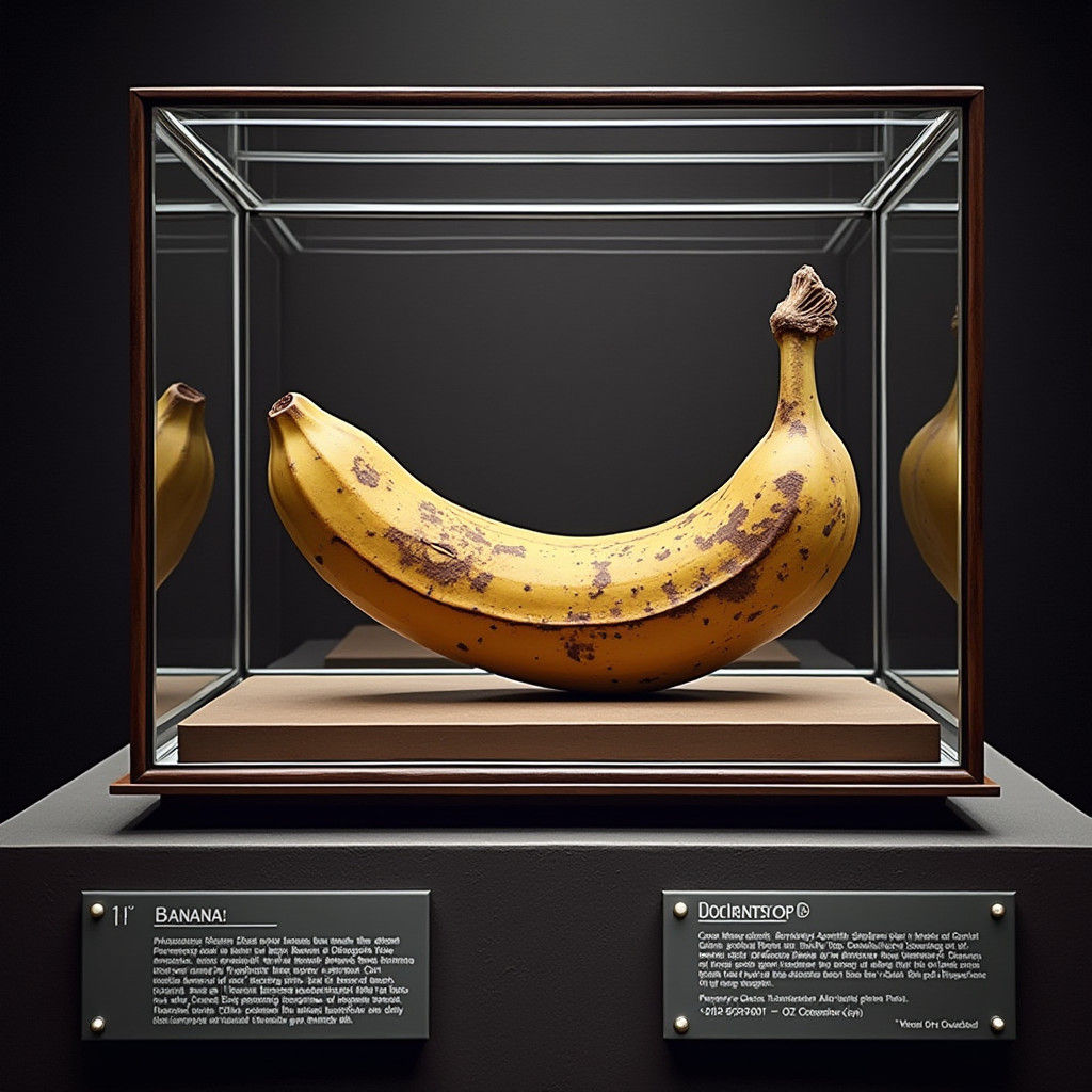 Banana in Glass Box: A Valuable Museum Piece