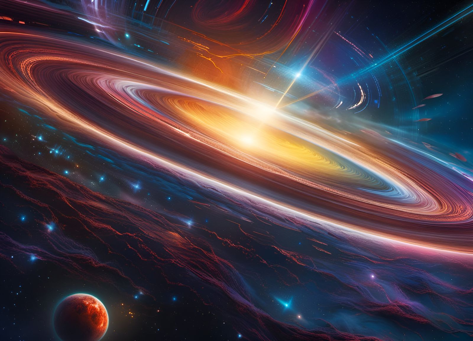 Detailed Black Hole Event Horizon in Mixed Media