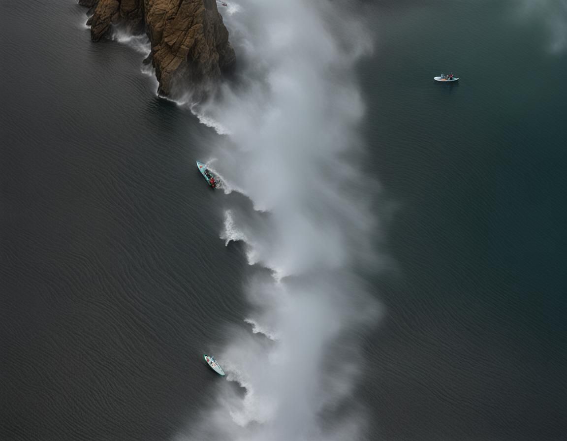 Embracing Life's Storms: A Conceptual Illustration