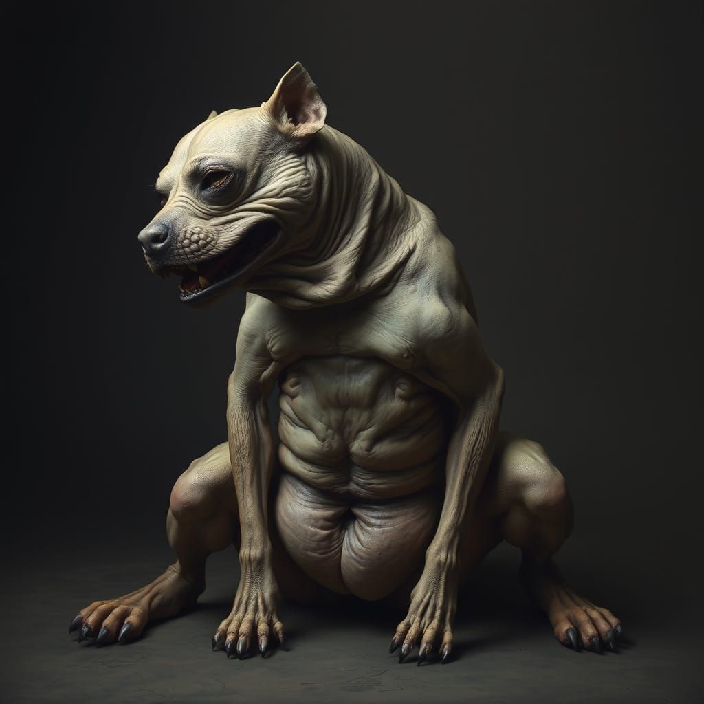 Defeated Beast Exposes Vulnerable Belly