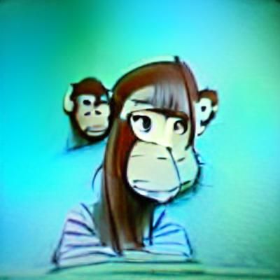 Anime Cartoon Bored Apes Art