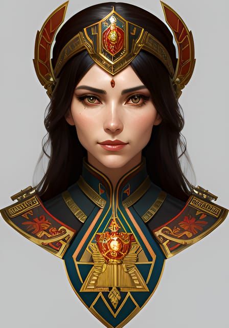 Heroic Soviet Woman in Socialist Realism Style