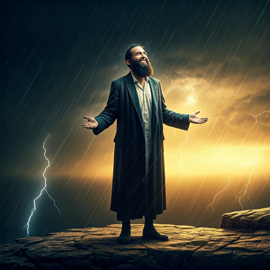 Jewish Man's Radiant Faith During Storm