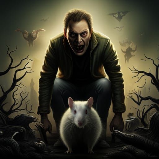 Horror Rat-Human Monster Movie Poster