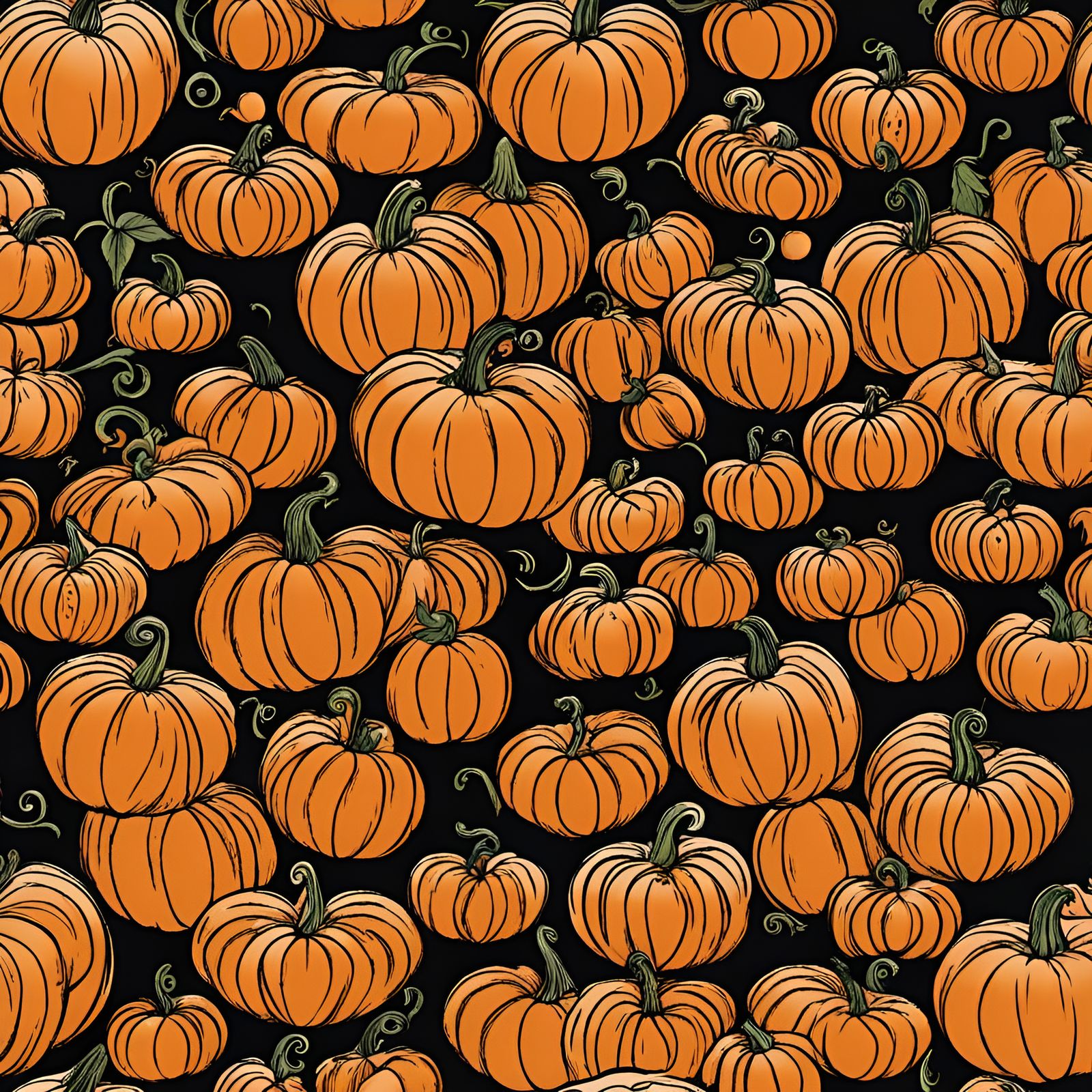 Whimsical Pumpkin Faces: A Doodle Collection