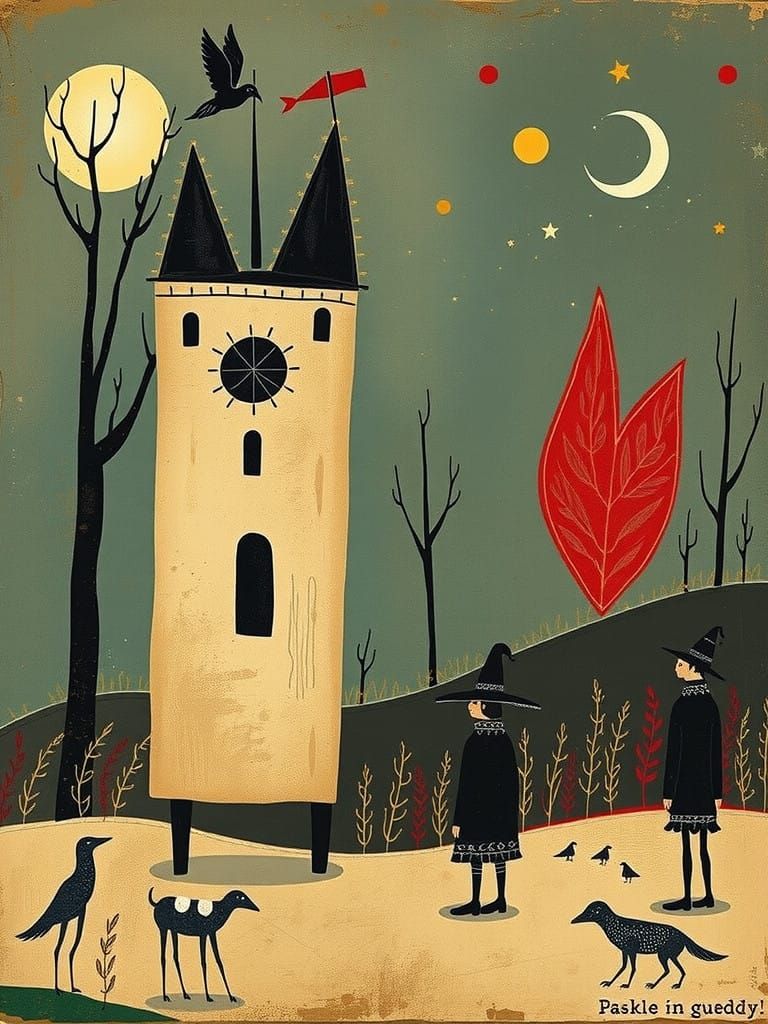 Naive Art Brut Fairytale