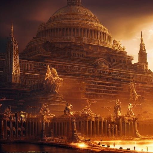 Epic City of the Gods: Digital Matte Painting
