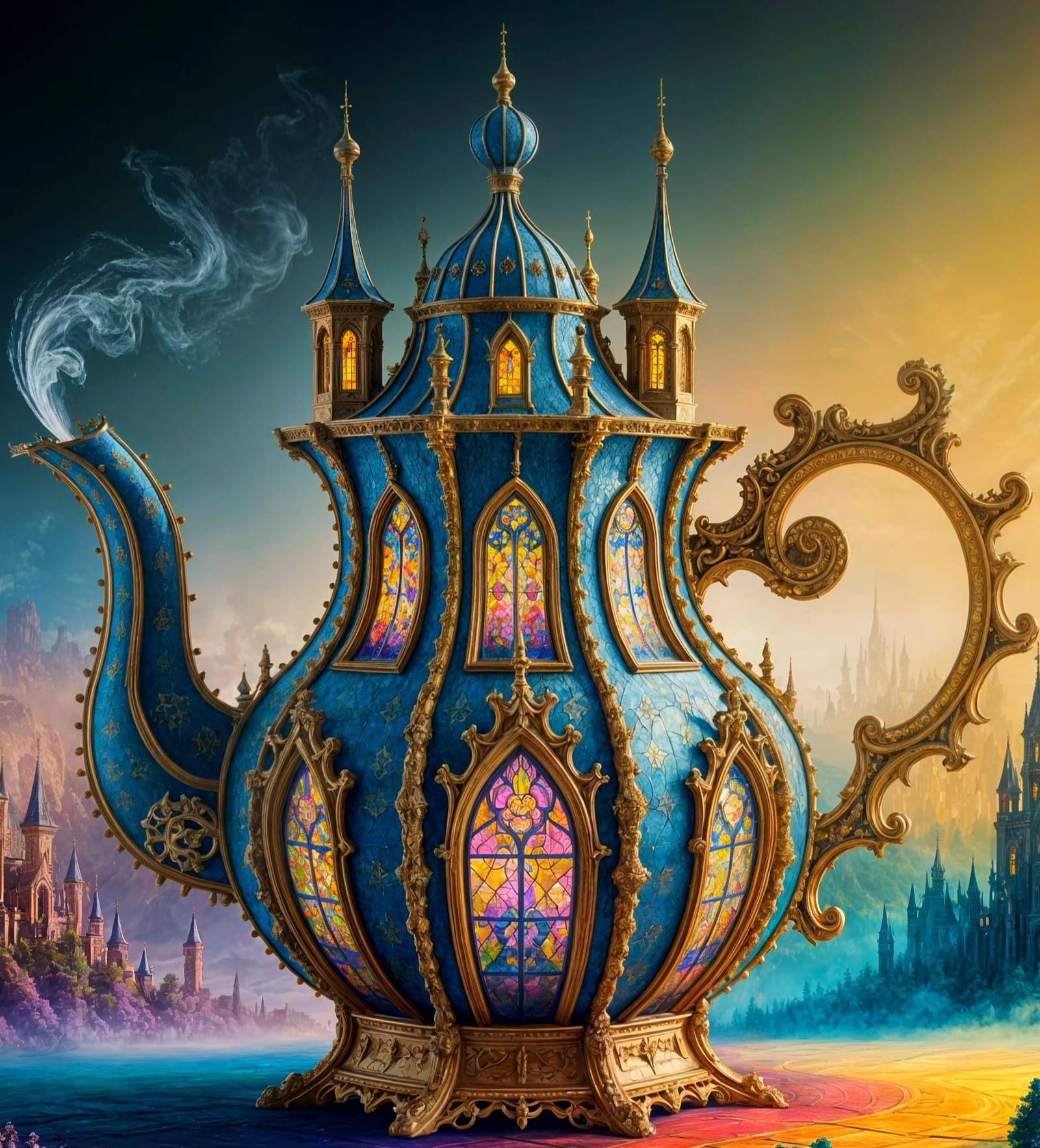 Medieval-style teapot