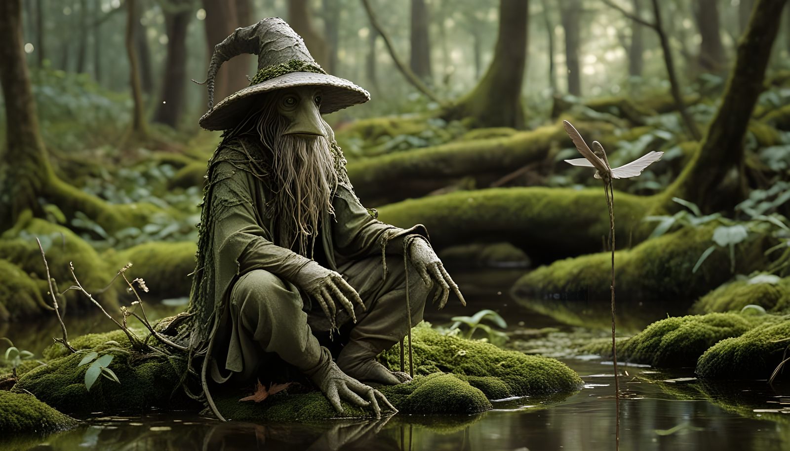 Enchanted Moss Guardian of the Woodland Realm