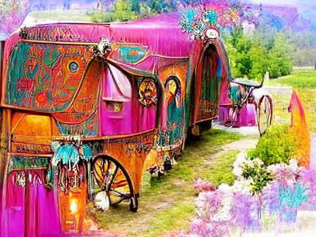 Colorful Gypsy Caravan
