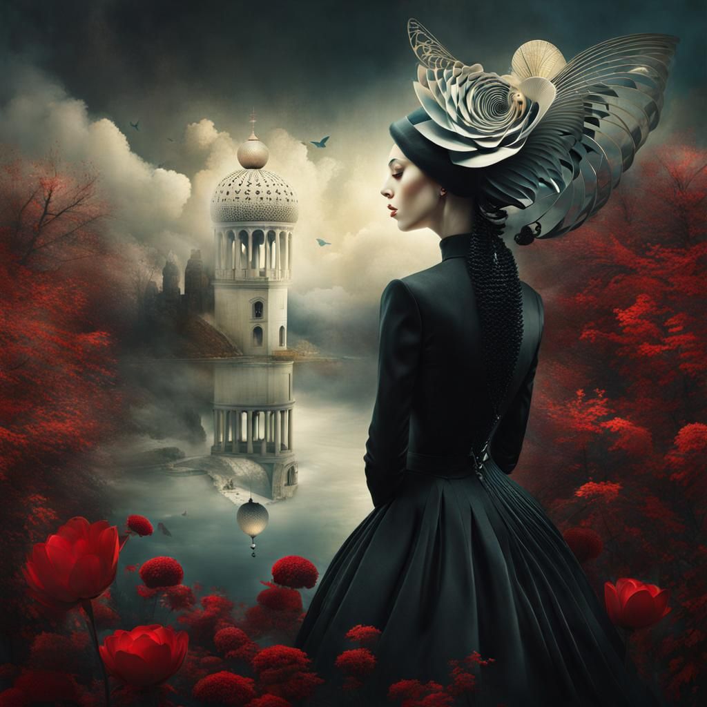 Surreal Dreamscape in a Timeless World