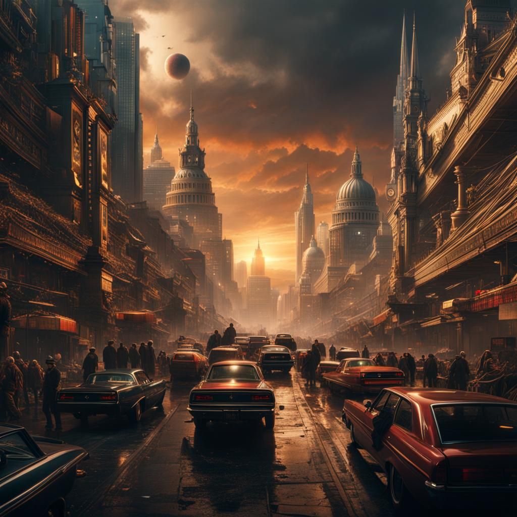 Capitalism: An Epic and Detailed Digital Painting