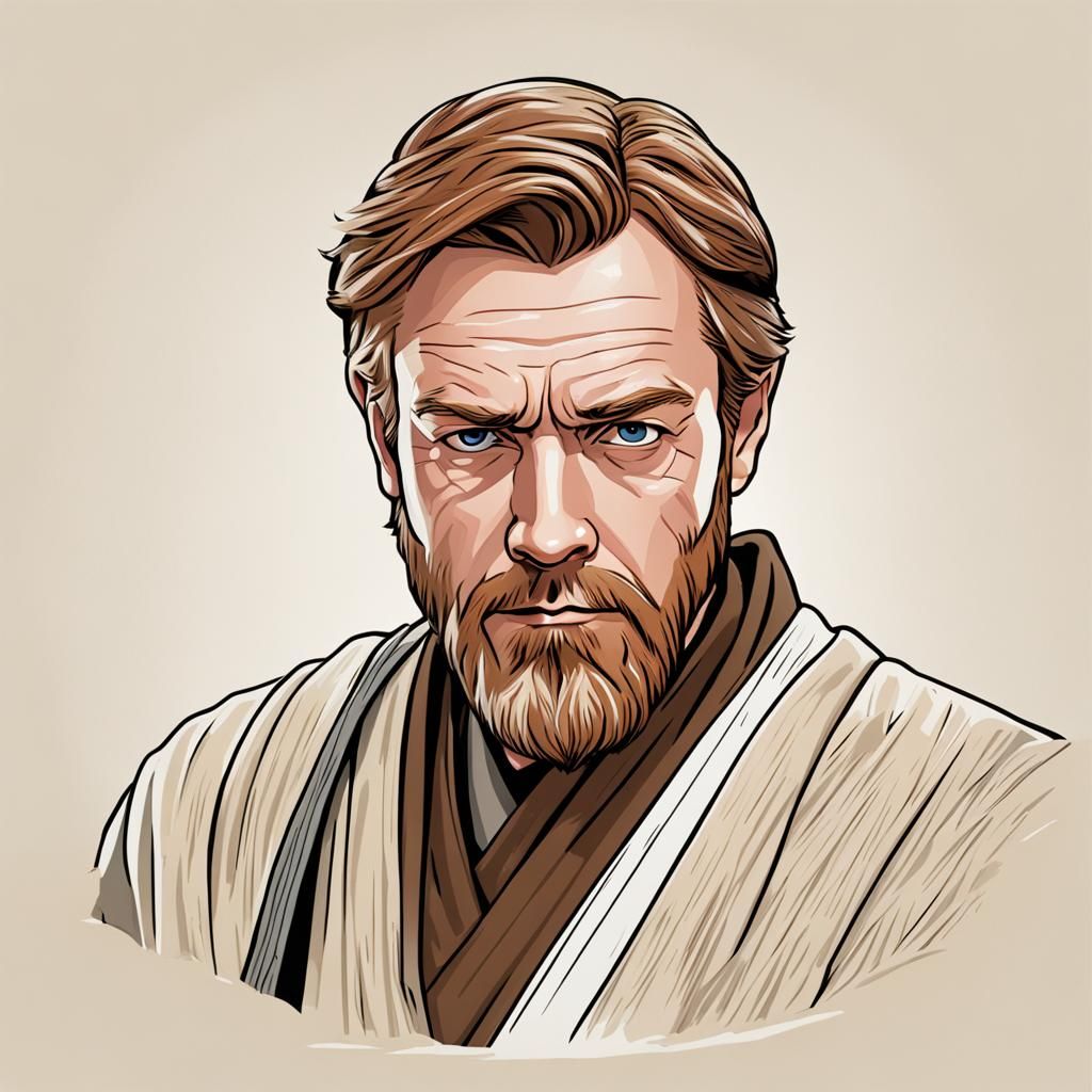 Obi-Wan Kenobi Digital Portrait