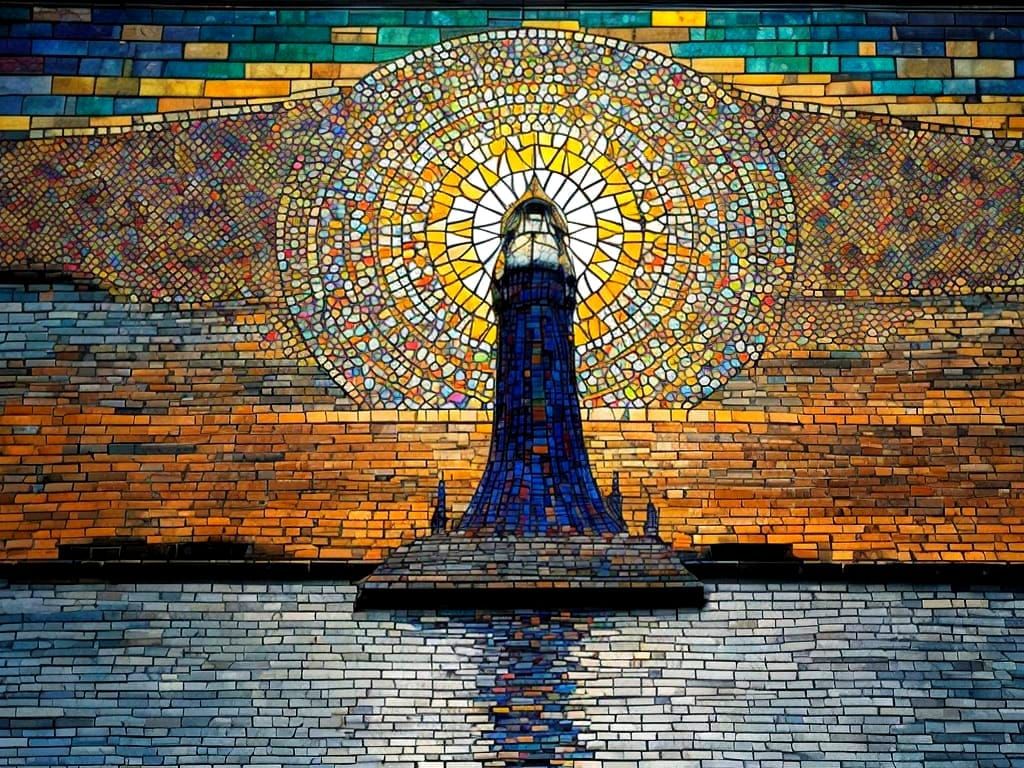 <lora:Mosaic Stained Glass:1.0> intricate stained glass
