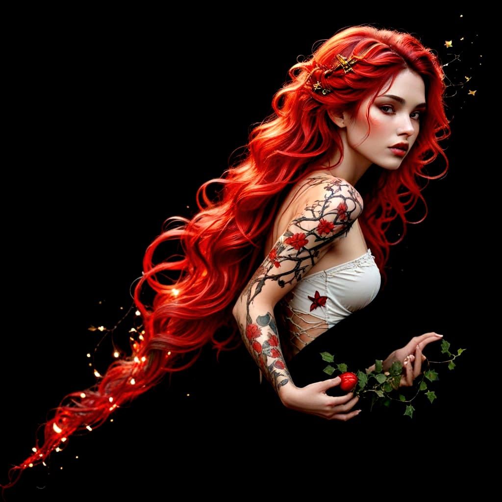 Vulnerable Goddess Basks in Lantern Glow