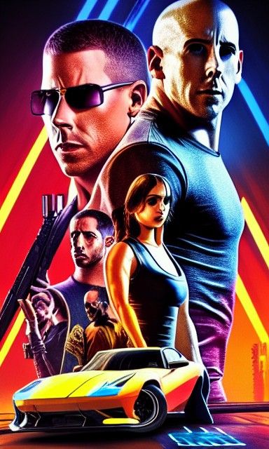 Cyberpunk Car in Neon Cityscape