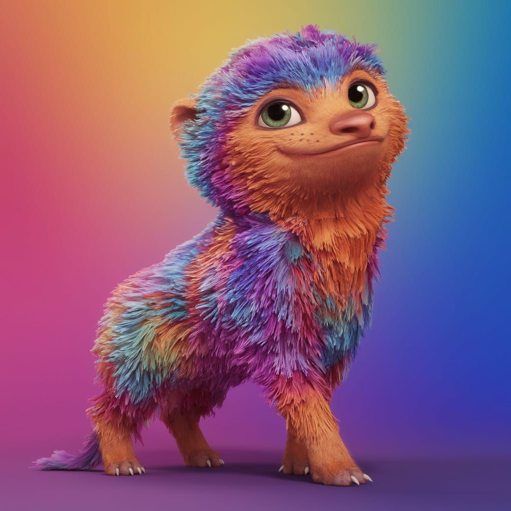 Pixar Disney Concept Art in Vibrant Digital Style