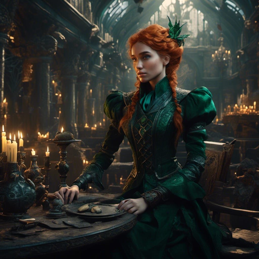 Hyperreal Slytherin Student of the House of Black