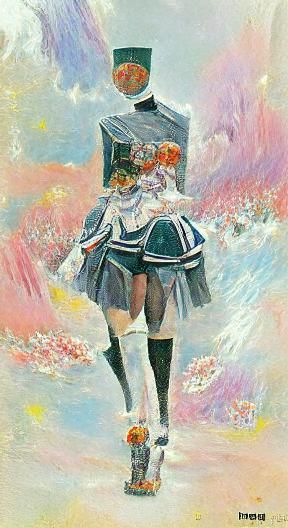 Magical Girl Manga Cover in Impressionistic Style
