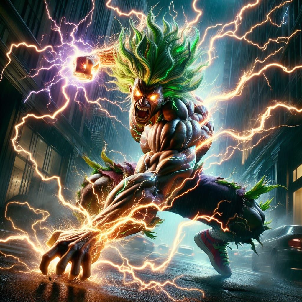 Electrifying Fighter Dominates Urban Scene