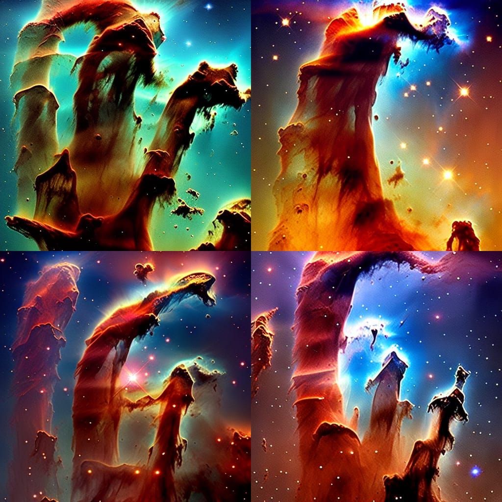 Pillars of Creation: Epic Digital Matte Painting