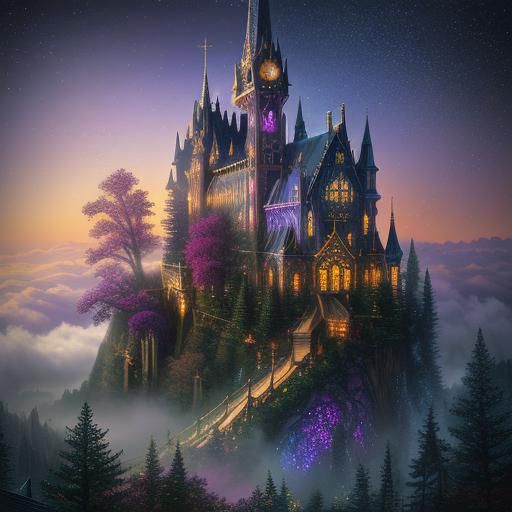 Luminescent Glass Sparkles in Ethereal Fantasy Style