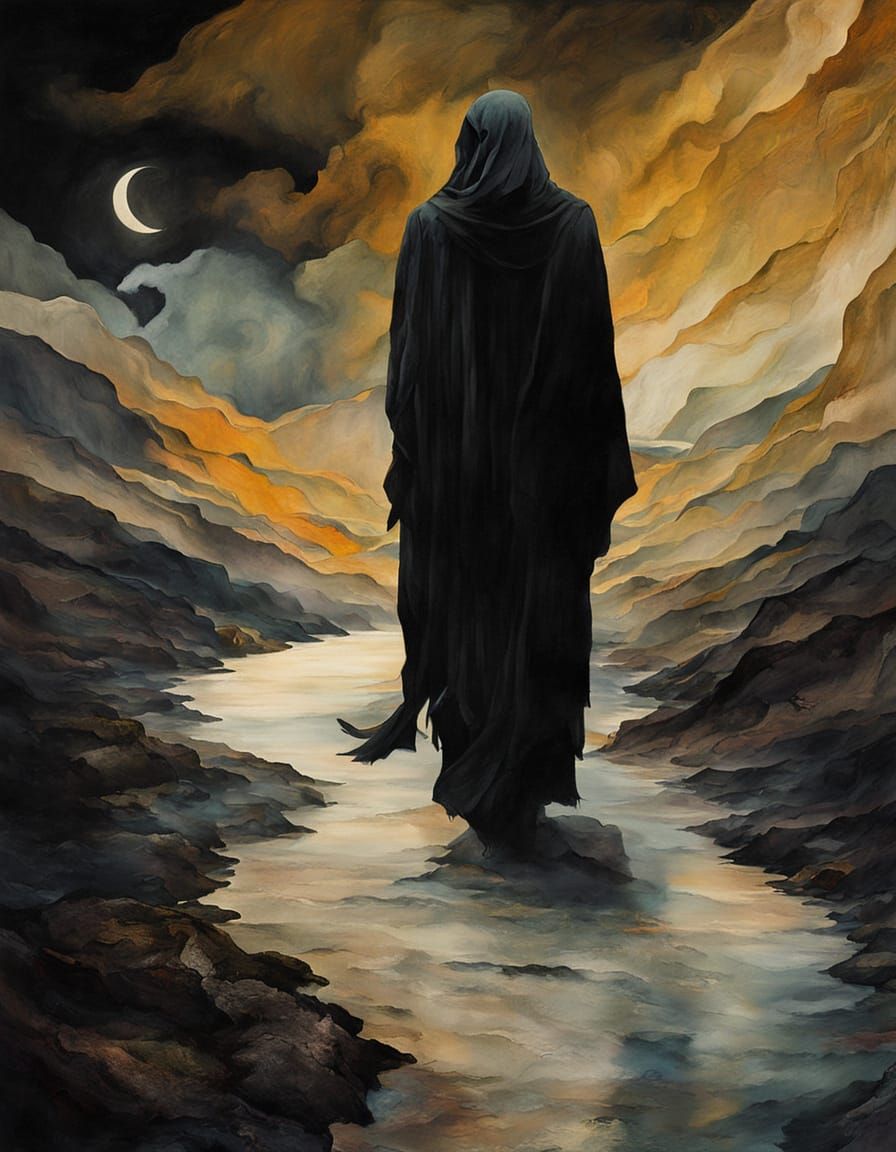 Mysterious Figure Embarks on a Dreamlike Journey