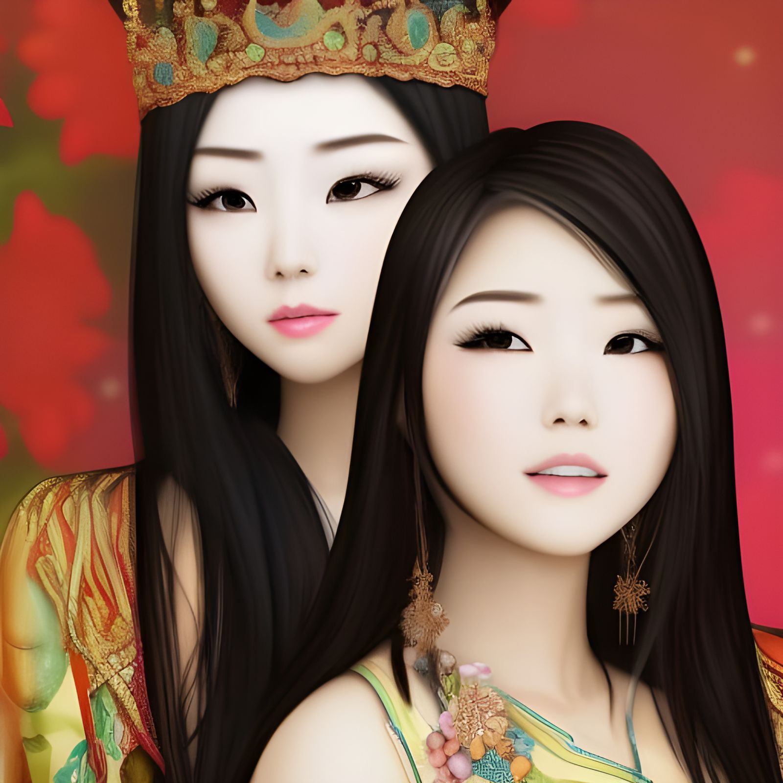Magical Asian Queen Portrait