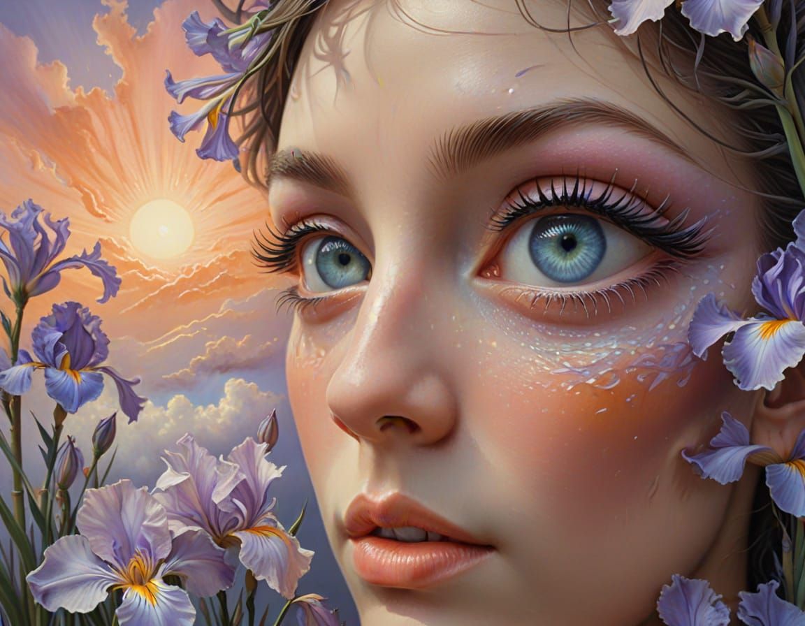 Dreamy Eyes Reveal Surreal Landscape with Floating Islands a...