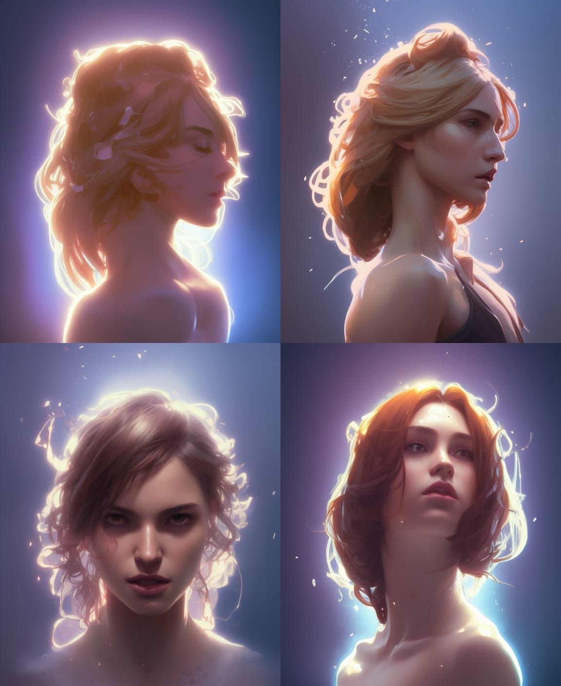 Hyperdetailed Portrait with Dynamic Lighting in 8K