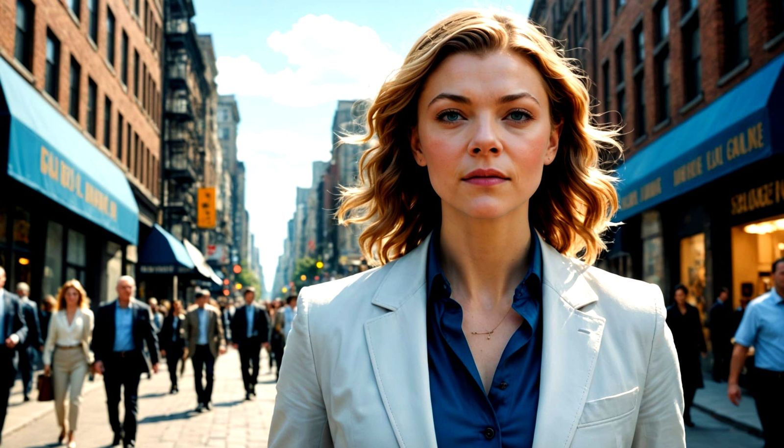 Natalie Dormer as Lois Lane in Metropolis, in Cyberpunk Styl...