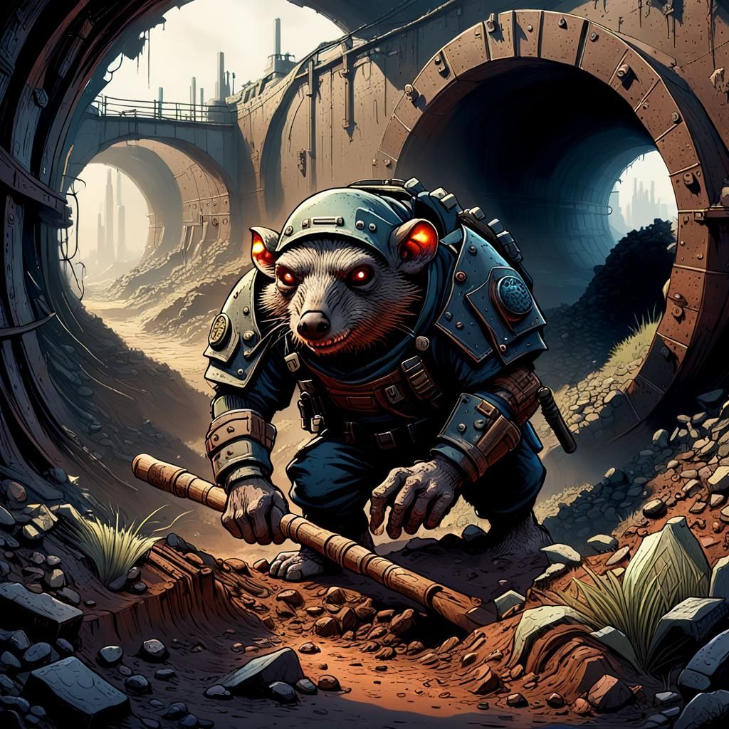 Post apocalyptic Mole-Man