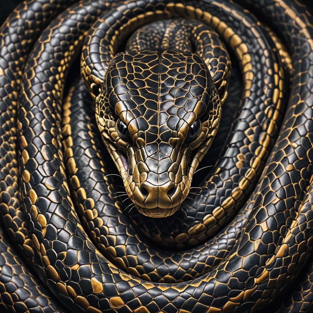 Hyperrealistic King Cobra in High Definition