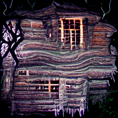 Enchanted Witch's Log Cabin