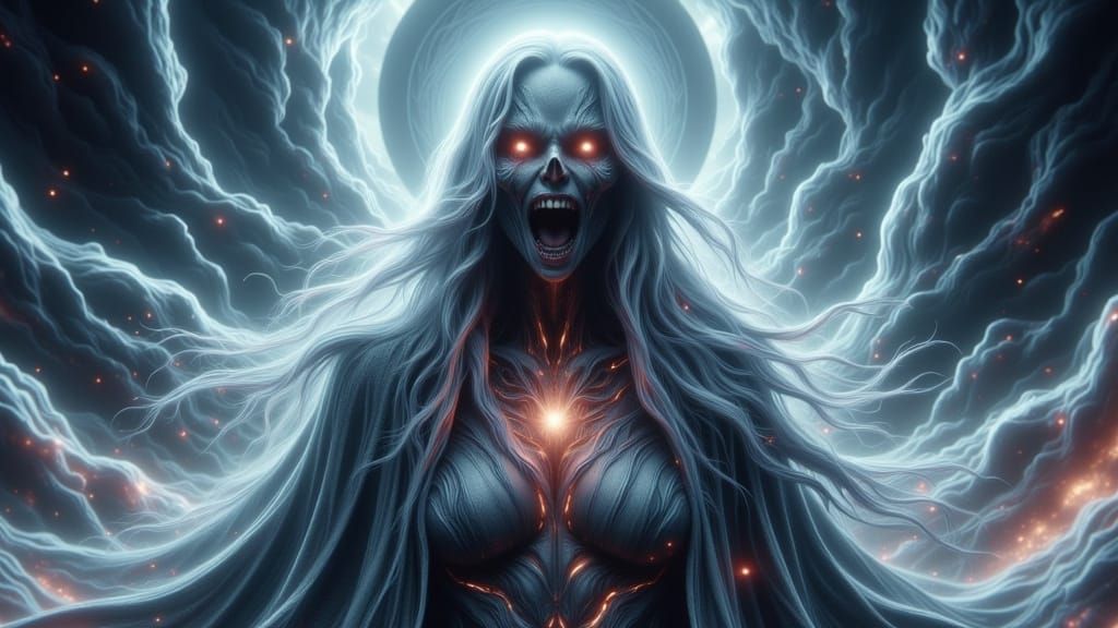 Banshee's Warning on the Battlefield, Ghibli-Inspired