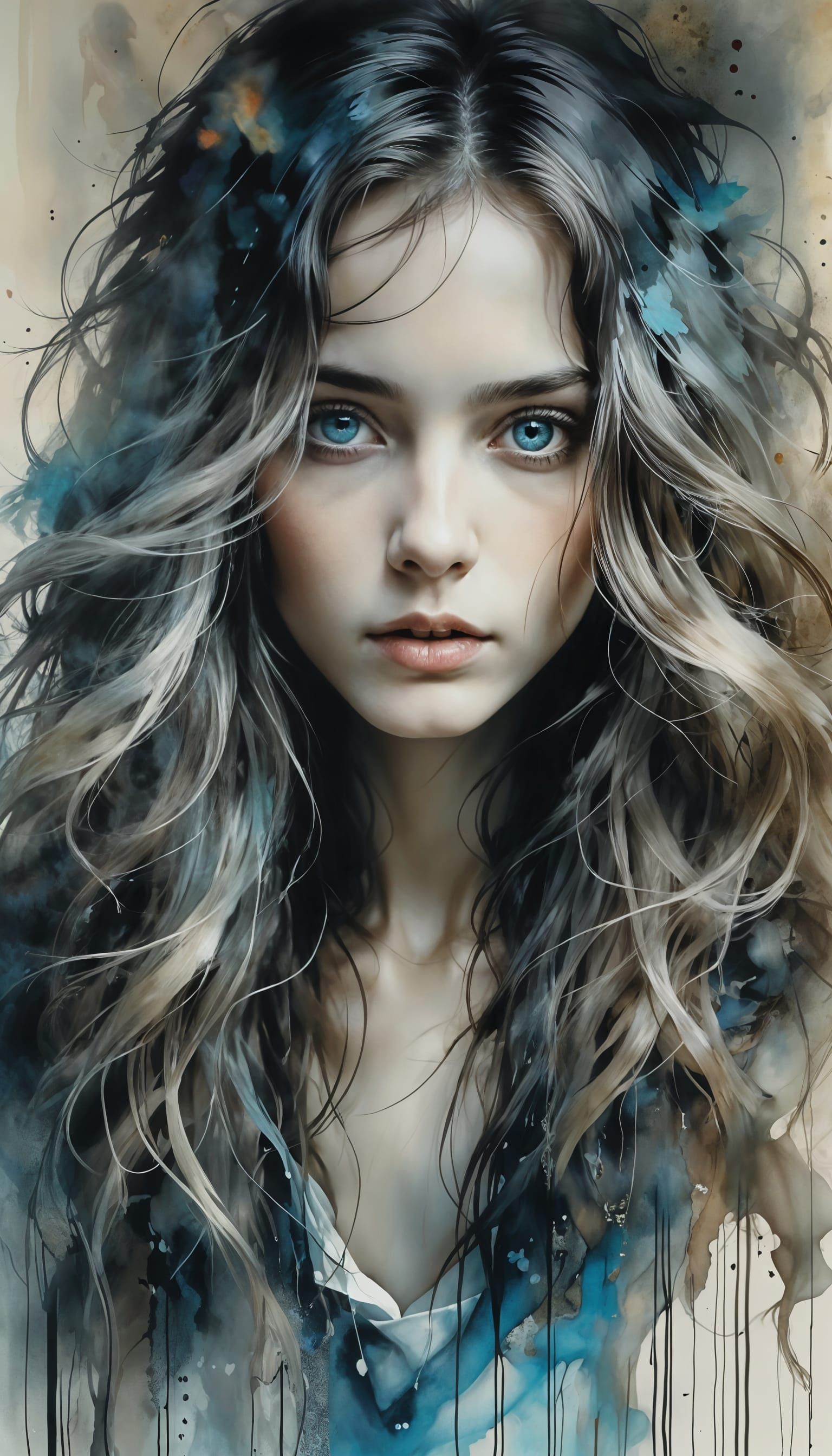 Dreamy Surreal Portrait in Soft Colors