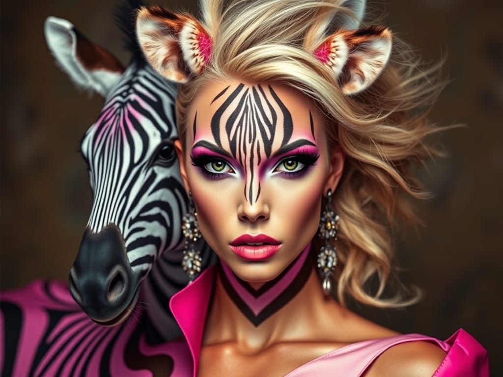 Pink Zebra Elegance
