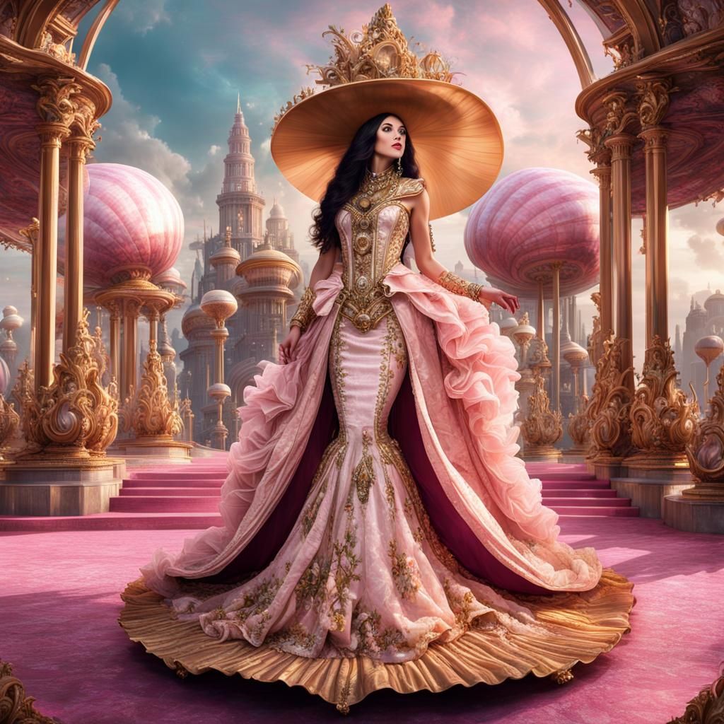 TANIRA High Pink Witch surveying Flamboya