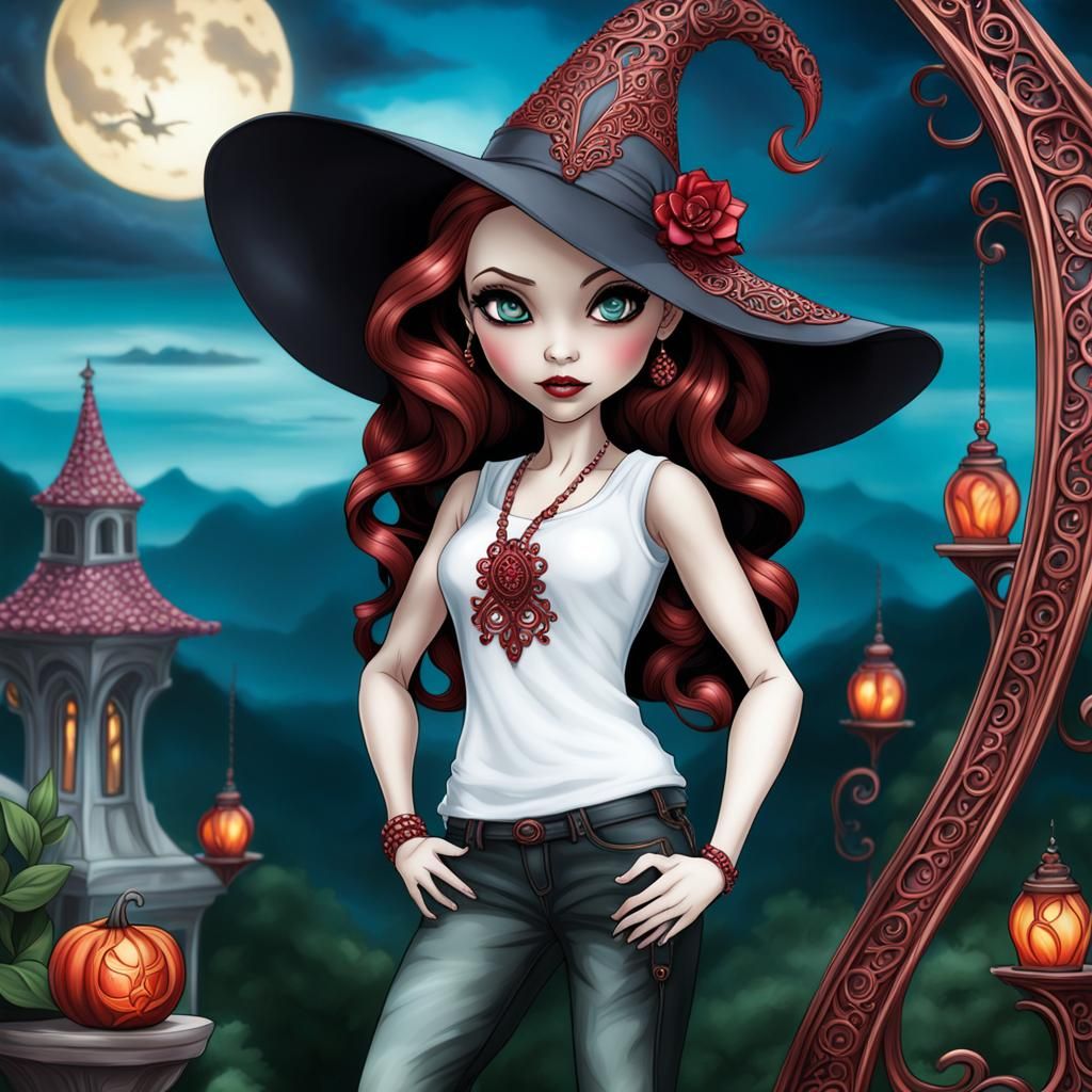 Scarlet Witch on Vacation: Griffith-Burton Style